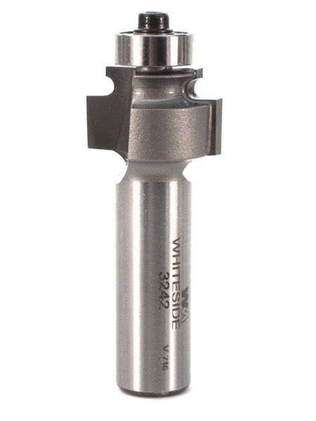 Whiteside 3242 Edge Beading Router Bit 1/8" Bead Diameter 9/16" Cut Length 1/2" Shank 2 Flute