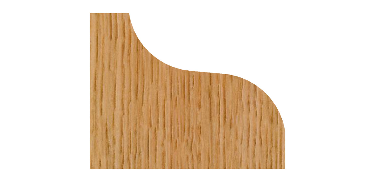 Whiteside 3296 Traditional Table Edge Router Bit 1" Profile Width 2-1/2" Large Diameter 3/4" Cut Length 1/2" Shank 2 Flute