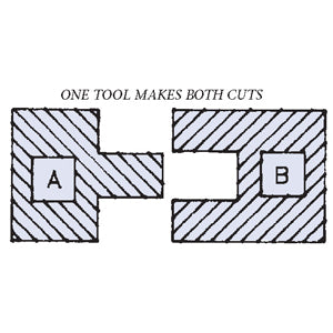 Whiteside 3375 Tongue & Groove Router Bit Assembly 1/2" Shank 2 Flute