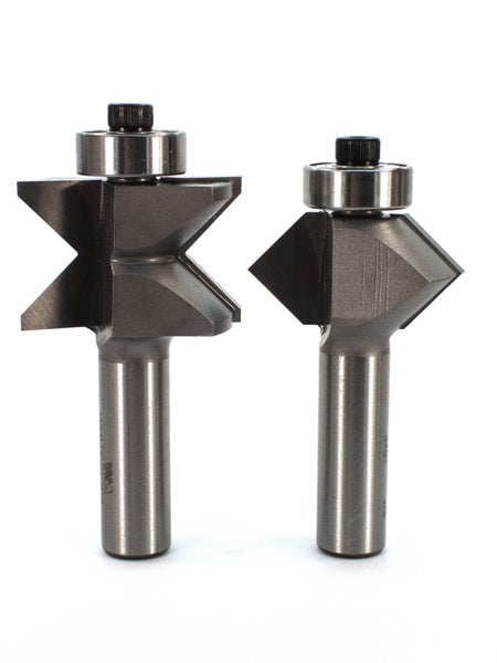 Whiteside 3400 Edge Banding Router Bit Set 1/2" Shank 2 Flute