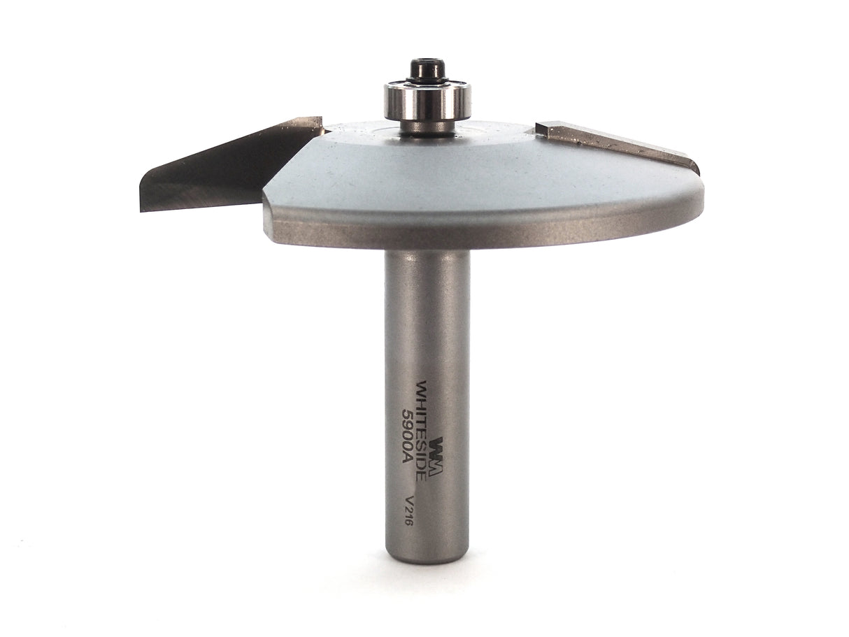 Whiteside 5900A Angle & Cove Large Raised Panel Profile Router Bit 3-1/4" Large Diameter 1-3/8" Cut Length 1/2" Shank 2 Flute