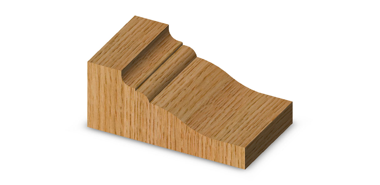 Whiteside 5900G Classical Large Raised Panel Profile Router Bit 3-1/4" Large Diameter 1-3/8" Cut Length 1/2" Shank 2 Flute