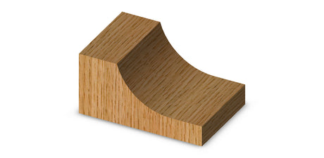 Whiteside 5950 Cove Raised Panel Router Bit 2-1/2" Large Diameter 1/2" Cut Length 1/2" Shank 2 Flute