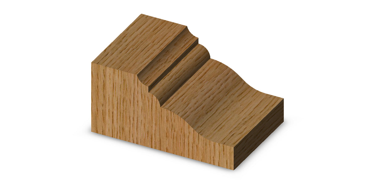 Whiteside 5953 Classical Ogee Raised Panel Router Bit 2-1/2" Large Diameter 5/8" Cut Length 1/2" Shank 2 Flute