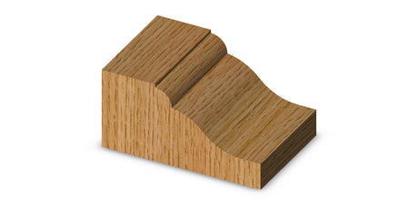 Whiteside 5954 Ogee Bead Raised Panel Router Bit 2-1/2" Large Diameter 5/8" Cut Length 1/2" Shank 2 Flute