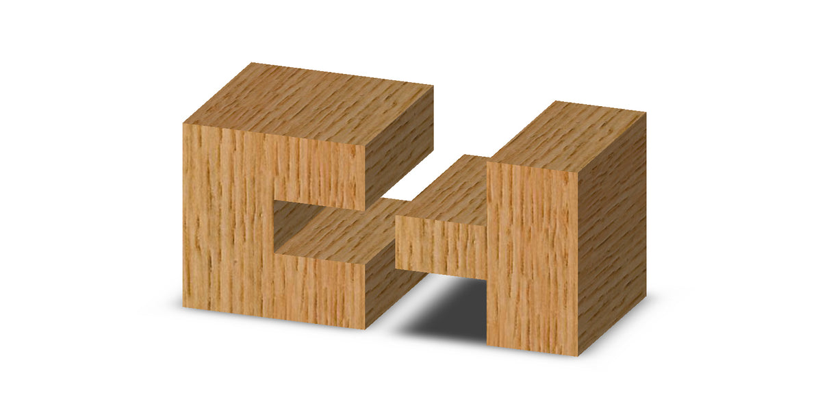 Whiteside 5990 Shaker Straight Stile and Rail Router Bit Set for Plywood Panel 7/32" thick 1/2" Shank 2 Flute