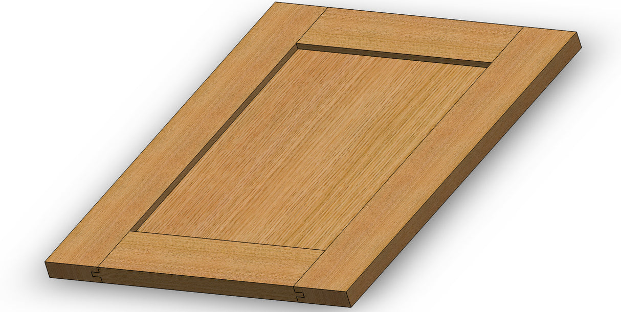 Whiteside 5990 Shaker Straight Stile and Rail Router Bit Set for Plywood Panel 7/32" thick 1/2" Shank 2 Flute