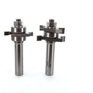 Whiteside 5992 Shaker Straight Stile and Rail Router Bit Set for 1/4" thick panel 1/2" Shank 2 Flute