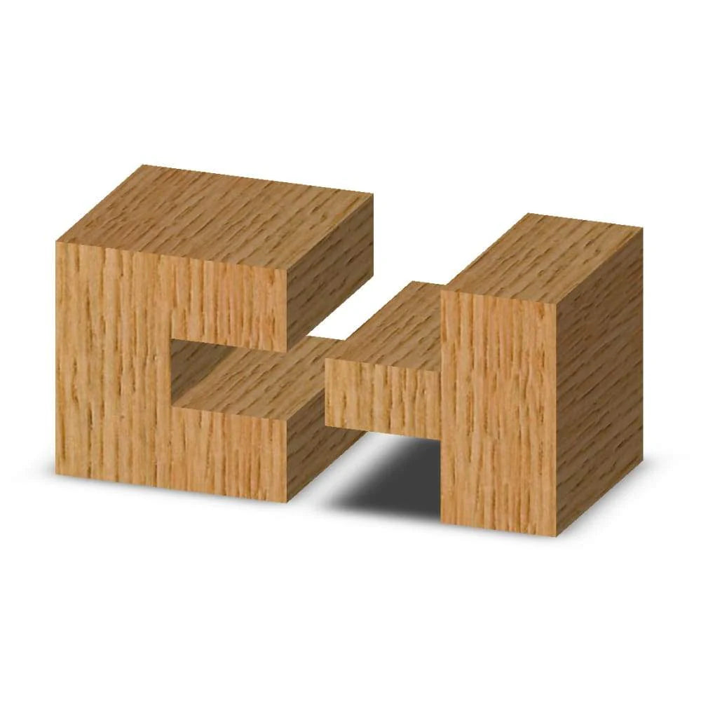 Whiteside 5992 Shaker Straight Stile and Rail Router Bit Set for 1/4" thick panel 1/2" Shank 2 Flute