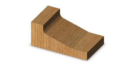 Whiteside 6000A Angle & Cove Large Raised Panel Profile Router Bit 3-3/8" Large Diameter 1-7/16" Cut Length 1/2" Shank 3 Flute