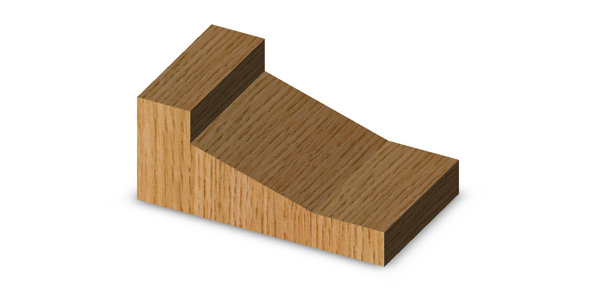 Whiteside 6000B Angle Large Raised Panel Profile Router Bit 3-3/8" Large Diameter 1-7/16" Cut Length 1/2" Shank 3 Flute