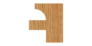 Whiteside 6001X Round Stile & Rail Router Bit Set for 7/32" Thick Panels 1/2" Shank 2 Flute