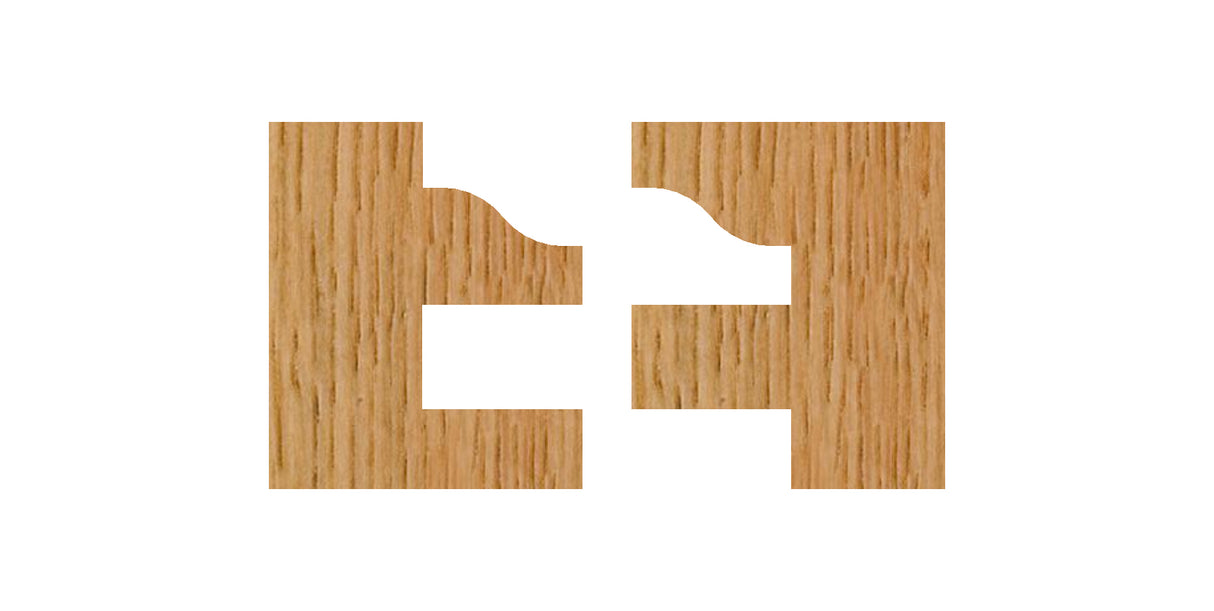 Whiteside 6002 Ogee Stile & Rail Router Bit Set 7/8" Cut Length 1/2" Shank 2 Flute