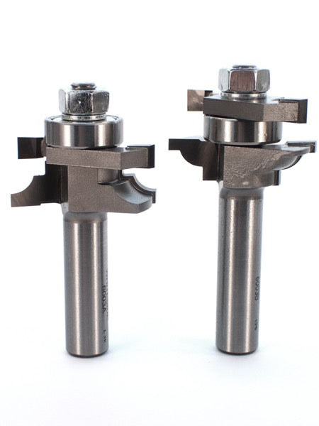 Whiteside 6003 Bead Stile & Rail Router Bit Set 7/8" Cut Length 1/2" Shank 2 Flute