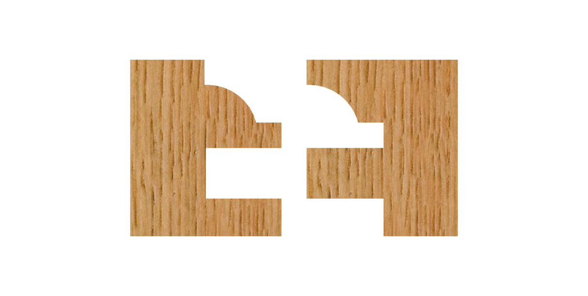 Whiteside 6003 Bead Stile & Rail Router Bit Set 7/8" Cut Length 1/2" Shank 2 Flute