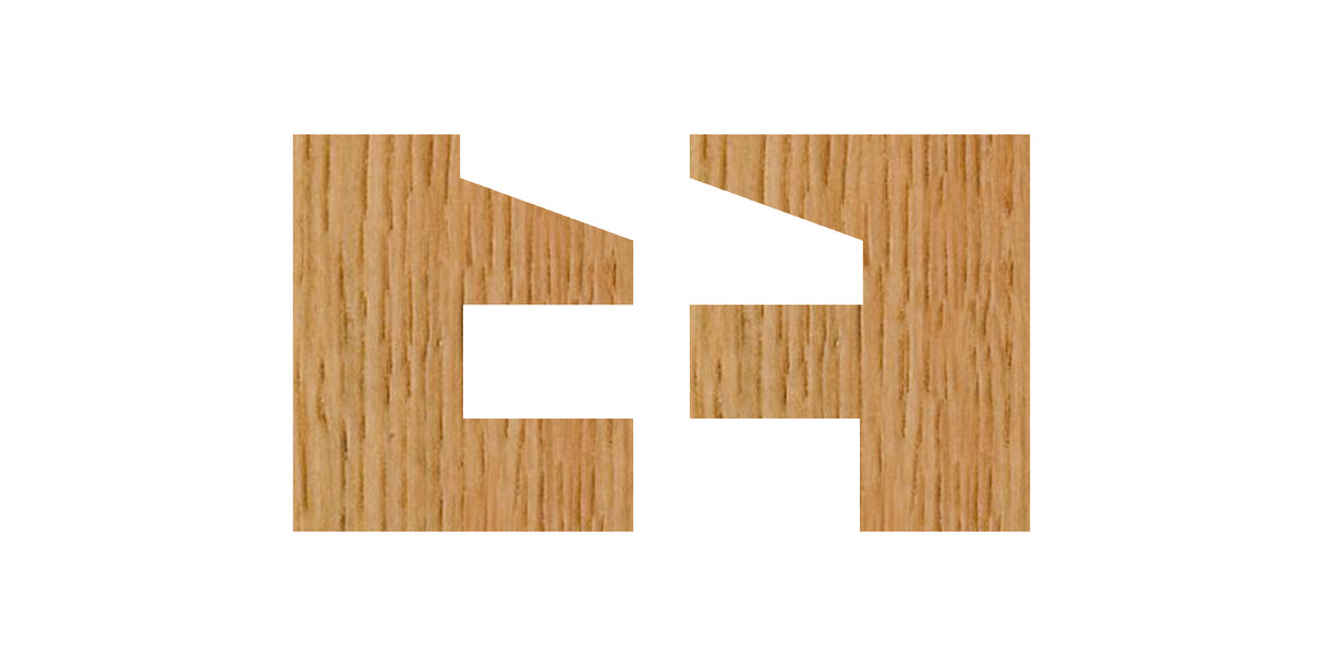 Whiteside 6004 Straight Stile & Rail Router Bit Set 7/8" Cut Length 1/2" Shank 2 Flute