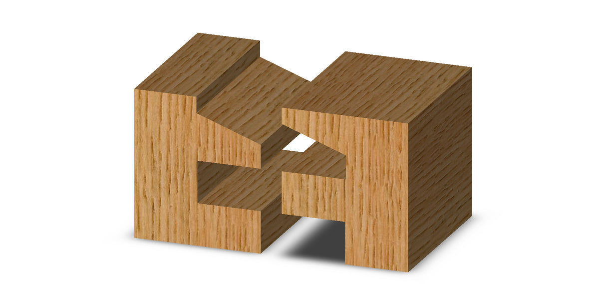 Whiteside 6004 Straight Stile & Rail Router Bit Set 7/8" Cut Length 1/2" Shank 2 Flute