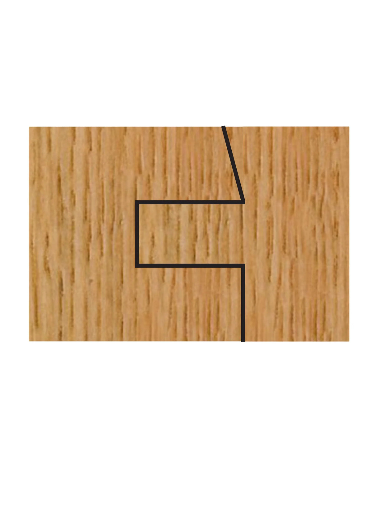 Whiteside 6009 Shaker 15 Degree Door Tongue & Groove set for 1/4" Panels