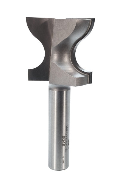 Whiteside 6046 Window Sill Edge Router Bit 3/8" Radius 1-7/16" Large Diameter 1-1/8" Cut Length 1/2" Shank 2 Flute