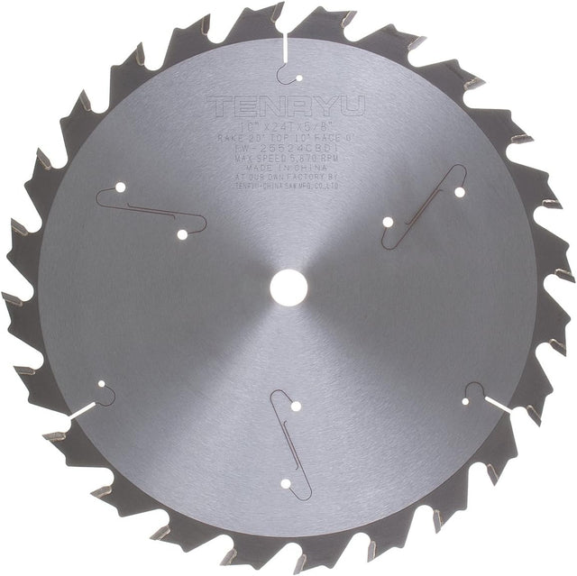 Tenryu IW-25524CBD1 10" 24T Full Kerf Industrial Series Ripping Table Saw Blade