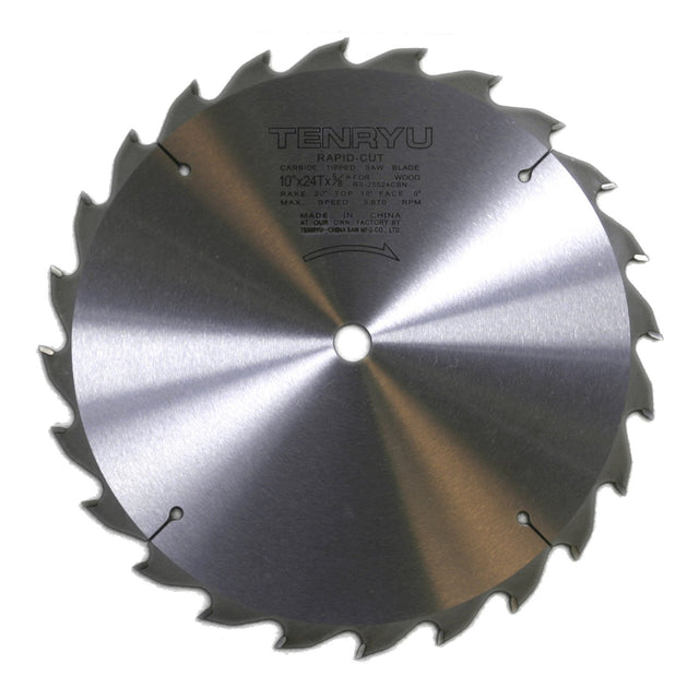 Tenryu RS-25524CBN 10" 24T Full Kerf Rapid Cut Ripping Table Saw Blade