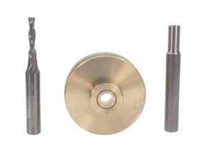 Whiteside 9500 Solid Brass Inlay Kit 1/8" Diameter Spiral Bit