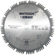 Whiteside Sliding Compound Miter Saw Blade 10" 80T ATB+R 5/8" Arbor