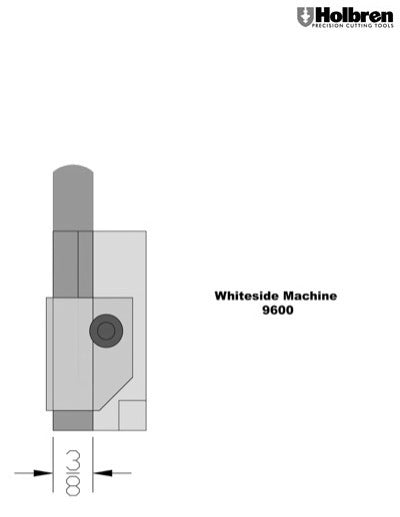 Whiteside 9600 Square Corner Chisel