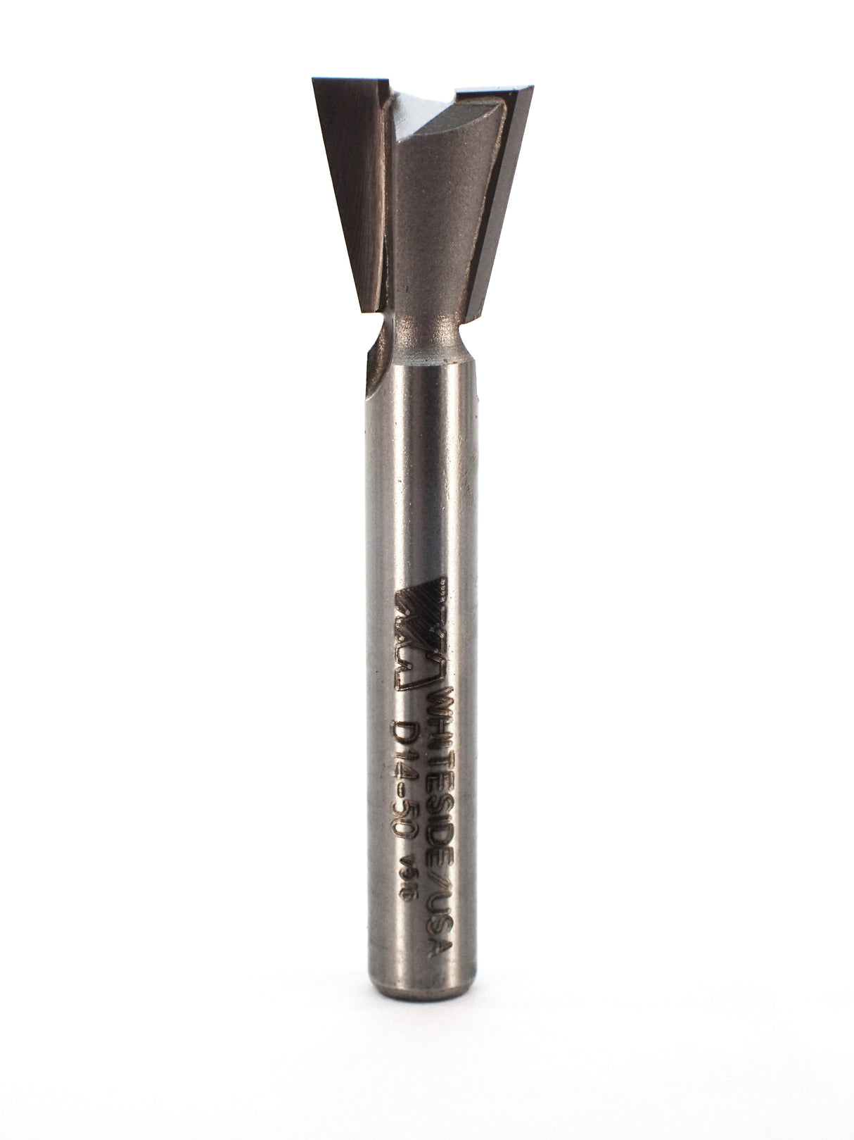 Whiteside D14-50 Dovetail Router Bit 14 Degree 1/2" Large Diameter 1/2" Cut Depth 1/4" Shank 2 Flute