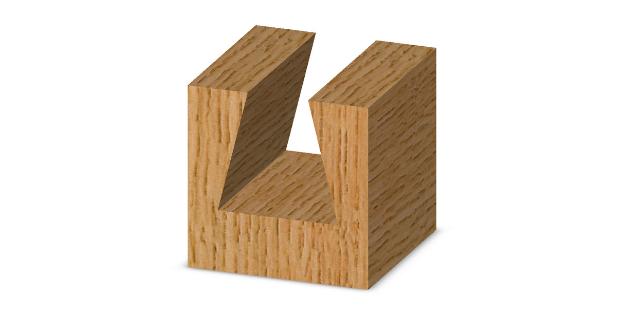 Whiteside D14-50 Dovetail Router Bit 14 Degree 1/2" Large Diameter 1/2" Cut Depth 1/4" Shank 2 Flute