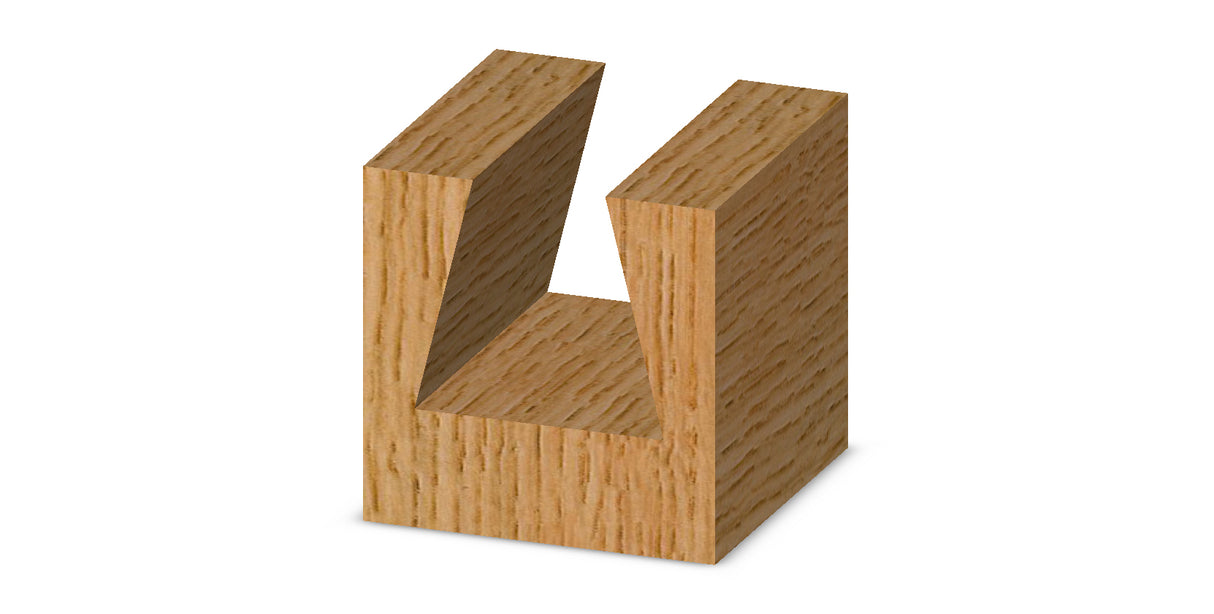 Whiteside D14-531 Dovetail Router Bit 14 Degree 17/32" Large Diameter 1/2" Cut Length 1/4" Shank 2 Flute