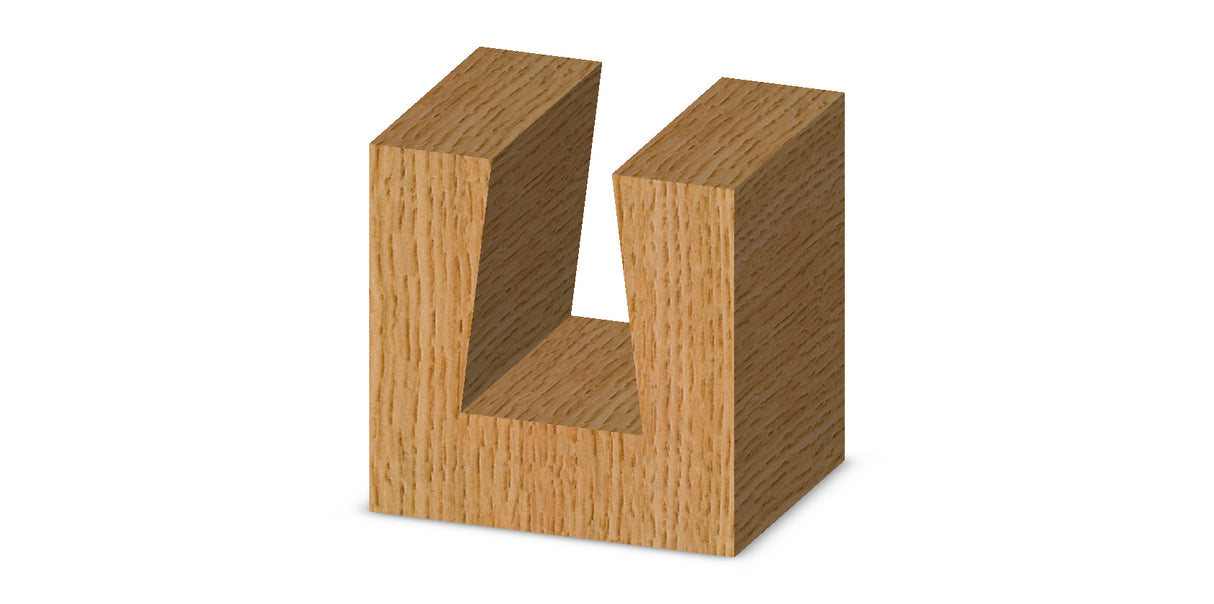 Whiteside D7-625 Dovetail Router Bit 7 Degree 5/8" Large Diameter 7/8" Cut Length 1/2" Shank 2 Flute