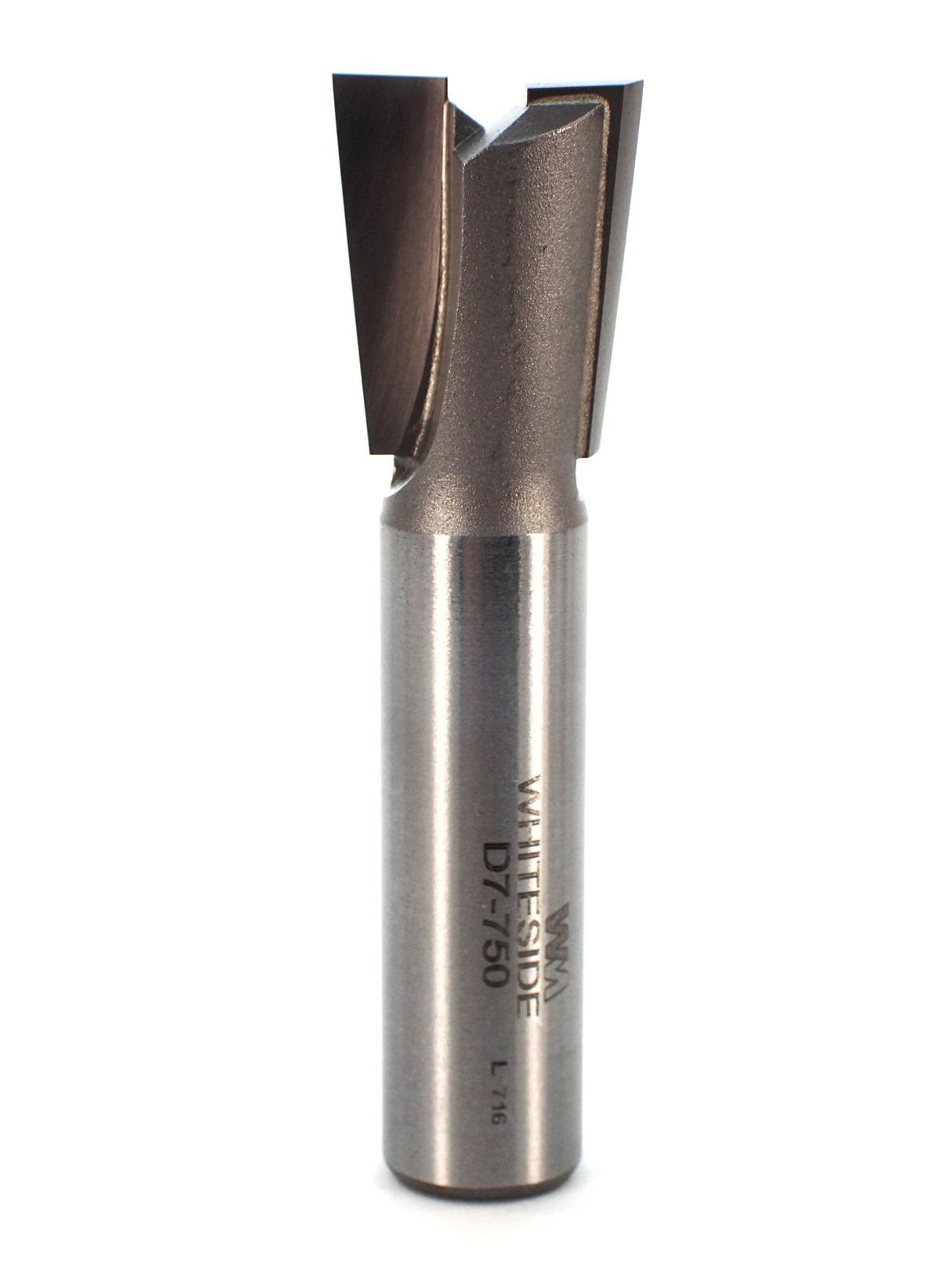 Whiteside D7-750 Dovetail Router Bit 7 Degree 3/4" Large Diameter 7/8" Cutting Diameter 1/2" Shank 2 Flute