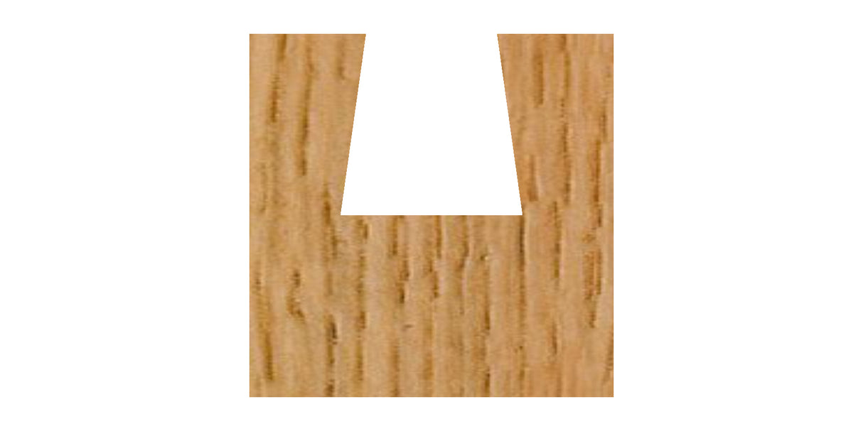 Whiteside D8-250x8 Dovetail Router Bit 8 Degree 1/4" Large Diameter 1/4" Cut Depth 8mm Shank 2 Flute