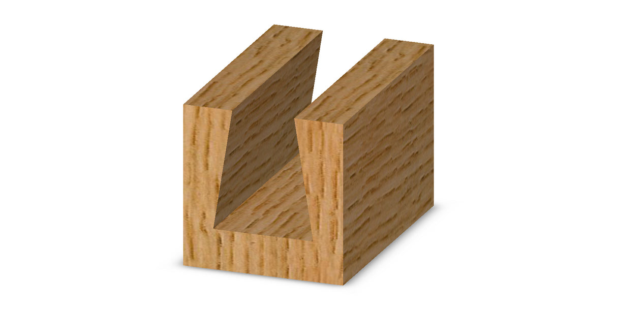 Whiteside D9-312 Dovetail Router Bit 9 Degree 5/16" Large Diameter 3/8" Cut Depth 1/4" Shank 2 Flute