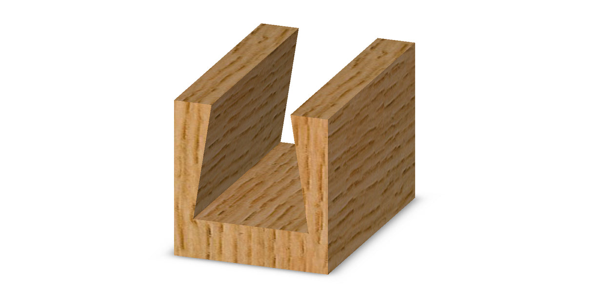 Whiteside D9-376 Dovetail Router Bit 9 Degree 3/8" Large Diameter 3/8"Cut Depth 1/2" Shank 2 Flute