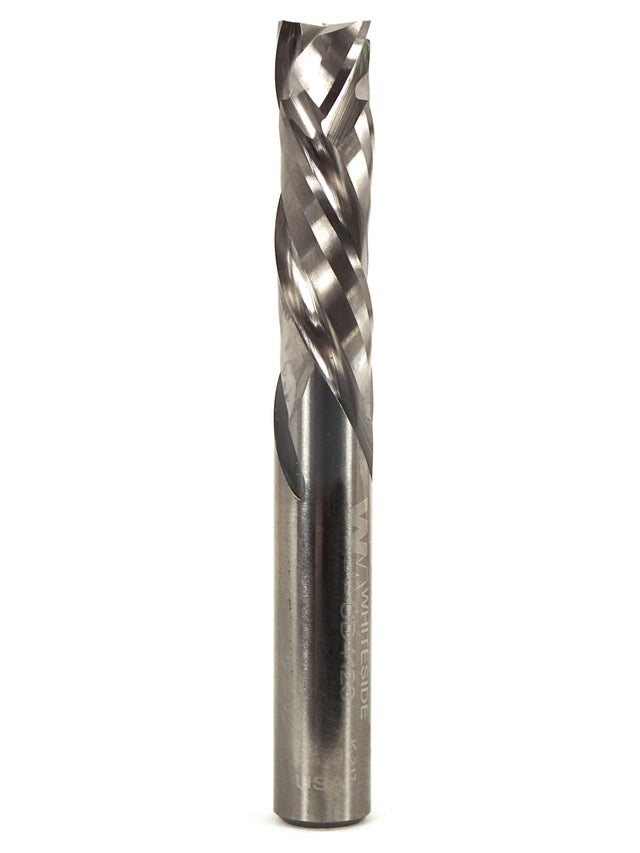 Whiteside UD4123 Up/Down Compression Bit Solid Carbide 3+3 3/8" Cutting Diameter 1-1/4" Cut Length 3/8" Shank 3 Flute