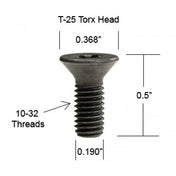 Byrd Shelix Head Carbide Insert Torx Screw