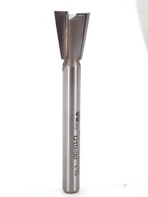 Whiteside D10-50 Dovetail Router Bit 10 Degree 1/2" Large Diameter 5/8" Cut Depth 1/4" Shank 2 Flute
