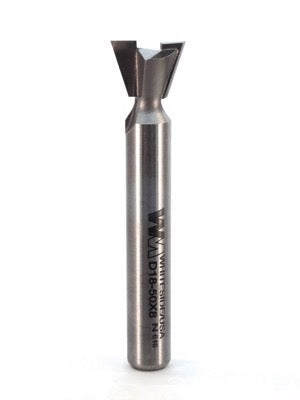 Whiteside D18-50x8 Dovetail Router Bit 18 Degree 1/2" Large Diameter 3/8" Cut Length 8mm Shank 2 Flute