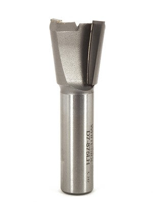 Whiteside D7-875LH Left Hand Dovetail Router Bit 7 Degree 7/8" Large Diameter 7/8" Cut Depth 1/2" Shank 2 Flute