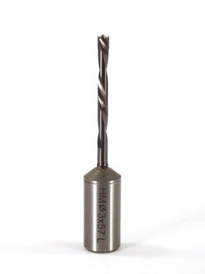 Whiteside DB3-57LHSC RH Dowel Drill Solid Carbide 3mm Cutting Diameter 57mm Overall Length