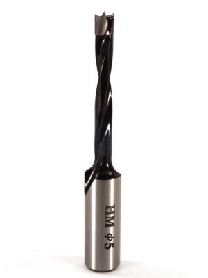 Whiteside DB5-70 RH Dowel Drill Carbide Tipped 5mm Cutting Diameter 70mm Overall Length