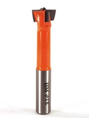 Whiteside DH15-70LH LH Hinge Boring Router Bit Carbide Tipped 15mm Cutting Diameter 70mm Overall Length