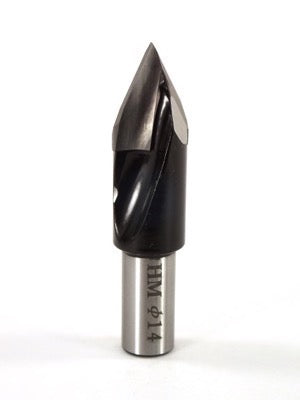 Whiteside DT14-57 RH Dowel Drill Thru Hole V-Point Carbide Tipped 14mm Cutting Diameter 57mm Overall Length