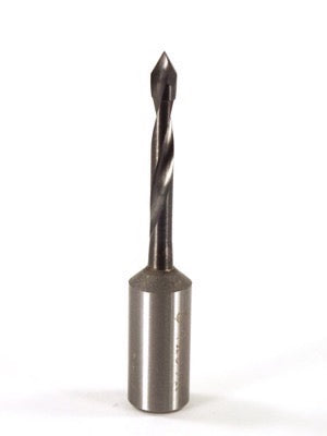 Whiteside DT4-57SC Dowel Drill Thru Hole V-Point Solid Carbide RH 4mm Cutting Diameter 57mm Overall Length