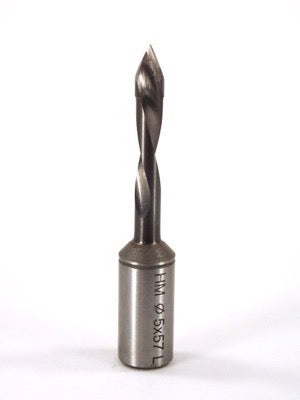 Whiteside DT5-57LHSC Dowel Drill Thru Hole V-Point Solid Carbide LH 5mm Cutting Diameter 57mm Overall Length