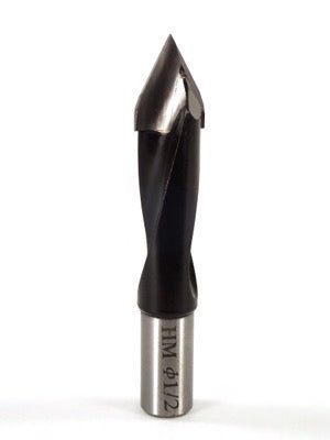 Whiteside DT500-70 RH Dowel Drill Thru Hole V-Point Carbide Tipped 1/2" " Cutting Diameter 70mm Overall Length
