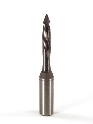 Whiteside DT6-70LHSC Dowel Drill Thru Hole V-Point Solid Carbide LH 6mm Cutting Diameter 70mm Overall Length