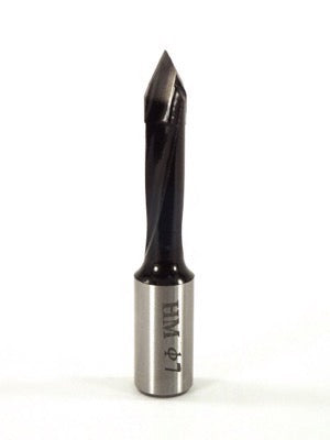Whiteside DT7-57 Dowel Drill Thru Hole V-Point Carbide Tipped RH 7mm Cutting Diameter 57mm Overall Length